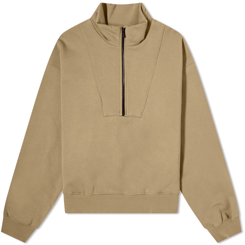 Beige Half-Zip Pullover